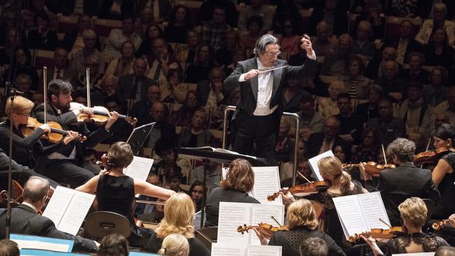 Riccardo Muti and the Australian World Orchestra performing at Sydney Opera House. Picture: David Collins