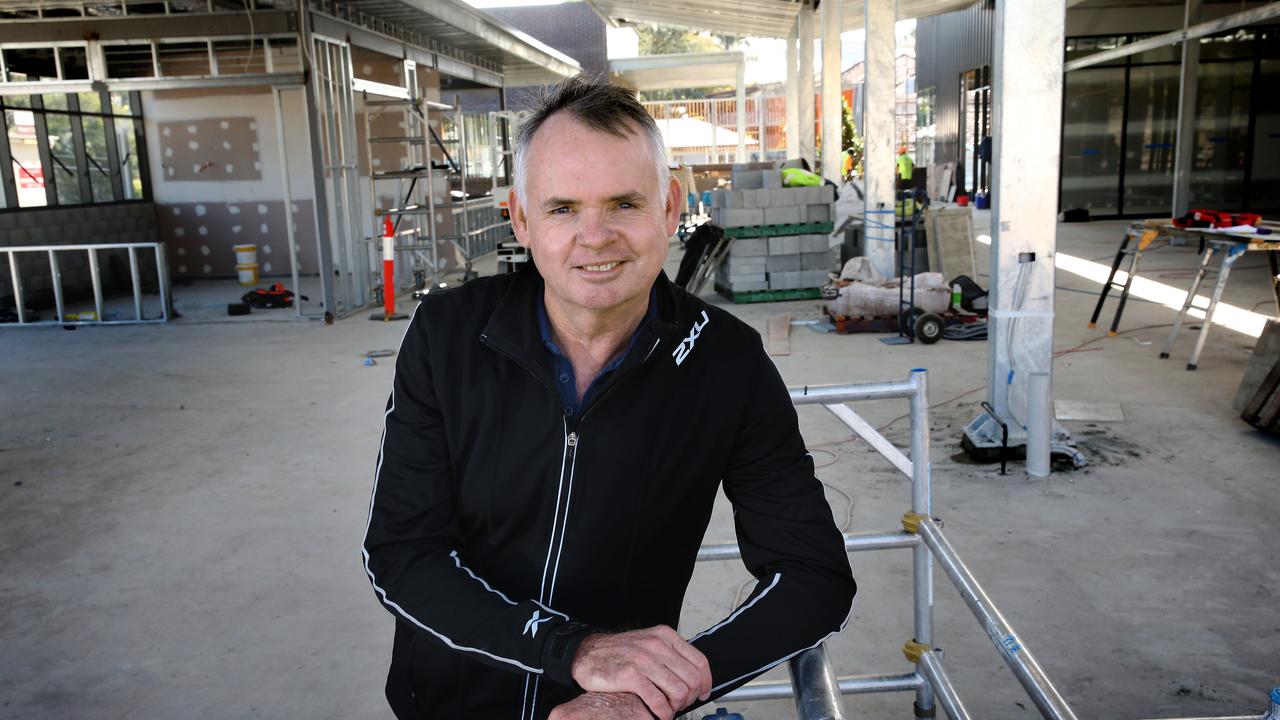 Daniel Burke at the Camp Hill Marketplace during redevelopment in 2016.