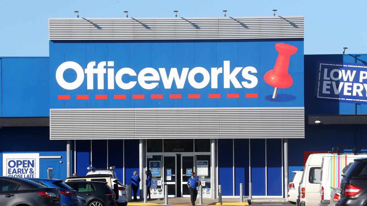 Officeworks said customers can opt out of the monitoring by turning off their Wi-Fi or putting their phone on flight mode. Picture: Alison Wynd
