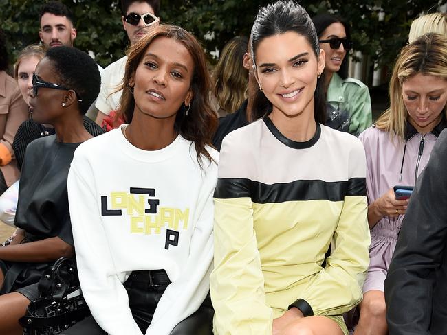 Liya Kebede and Kendall Jenner in the front row. Picture: Getty Images