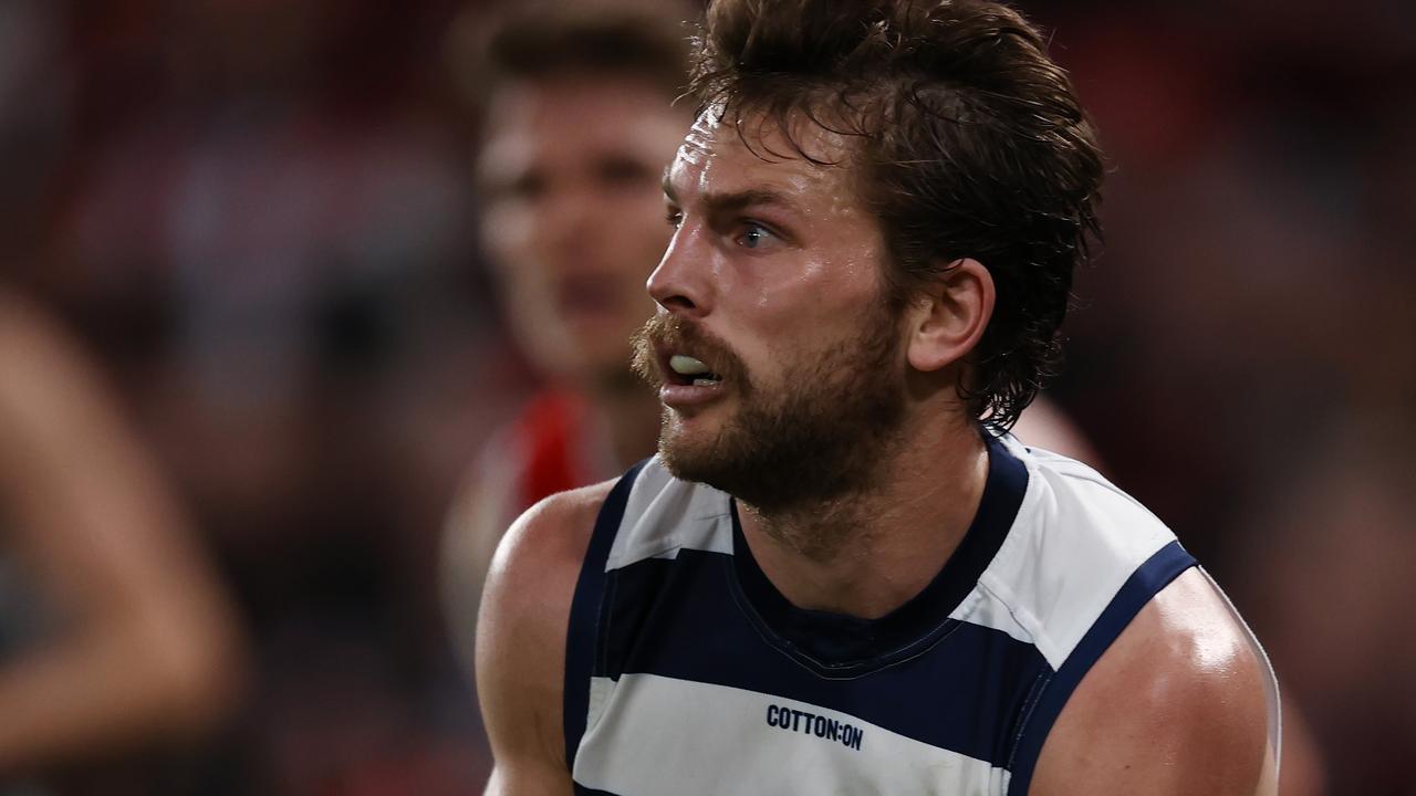 Geelong star Tom Atkins had a super season in 2023. Picture: Michael Klein.