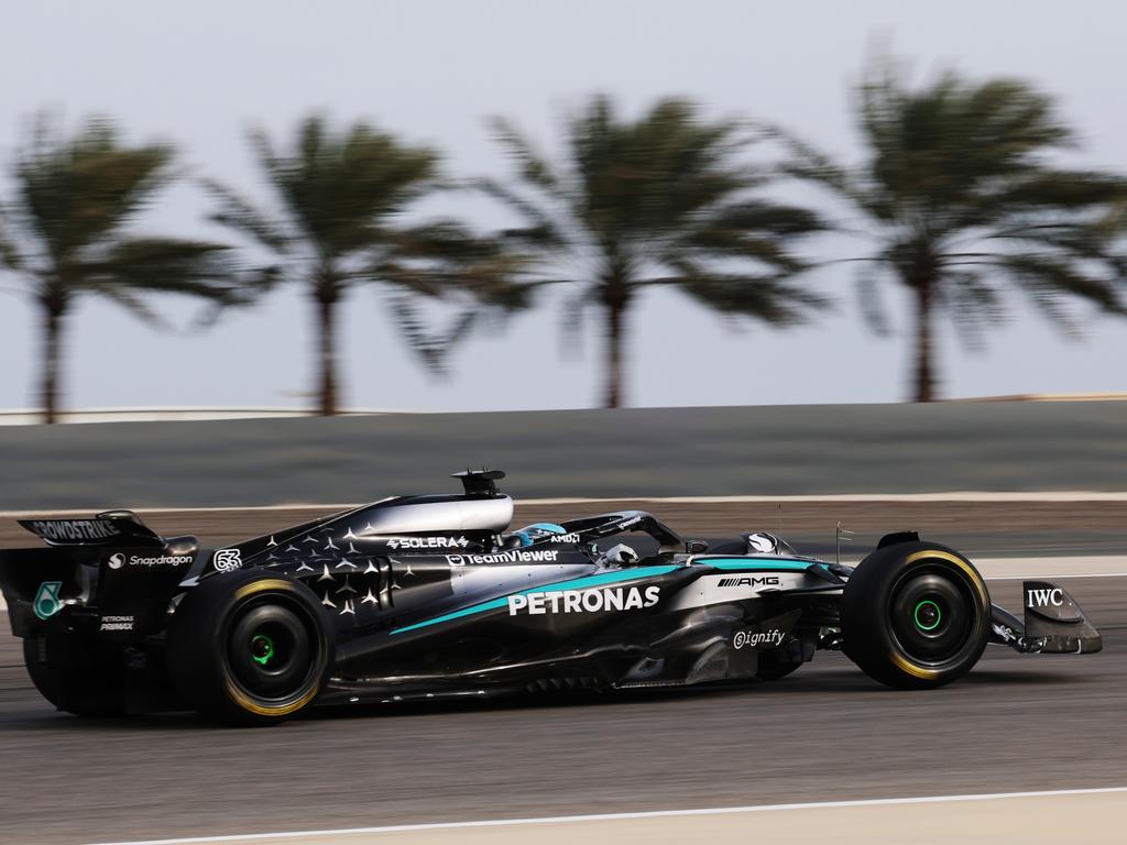 George Russell of Mercedes AMG Petronas during day three of F1 Testing at Bahrain. Picture: Clive Rose/Getty Images