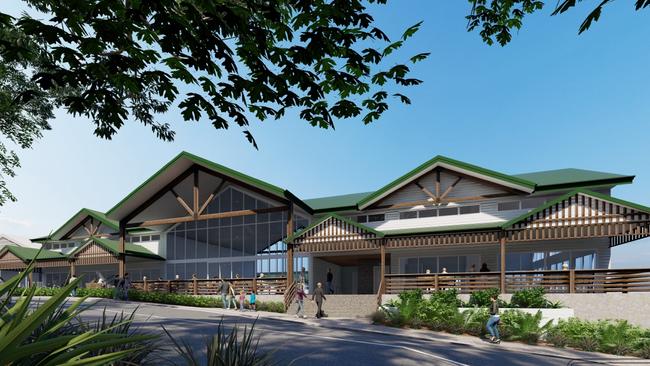 Artist impression of the redevelopment of Woodchoppers pub at Mudgeeraba. Picture: Supplied.