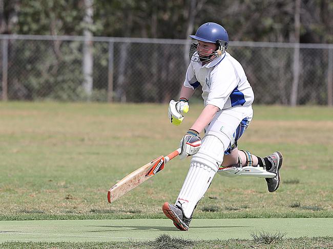 Moorebank (blue/white) v's Prestons (brown/yellow) cricket at Hammondville Oval, Moorebank, NSW, Australia. 24 September, 2017. The Moorebank Mustangs Cricket Club is holding a gala day to raise funds for the Voyager family who lost their mother and wife in a fatal car crash last month. (AAP IMAGE / Carmela Roche).