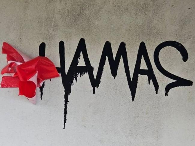 Police are investigating the spraying of graffiti with the word "HAMAS" on buildings near ﻿beaches in Sydney's eastern suburbs. Buildings, including public shelters, at Bronte, Tamarama and Bondi beaches were targeted overnight.