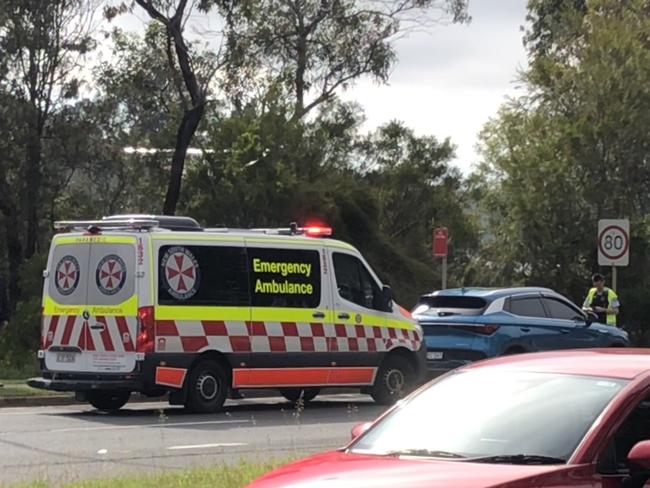 A boy, 12, was injured when he was hit by a car, driven by Na Li, at a set of traffic lights at the intersection of Forest Way and Morgan Rd, Belrose, just after 8am on November 10, 2023. Picture: Jim O'Rourke