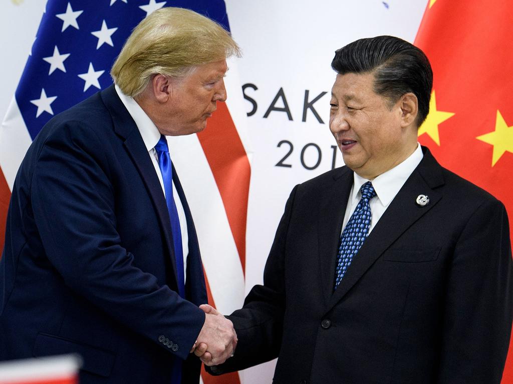 Mr Trump and Mr Xi have met before – including on the sidelines on the 2019 G20 Summit in Osaka. Picture: AFP