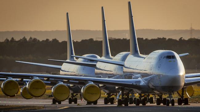 Grounded Lufthansa aircraft. Picture: AP