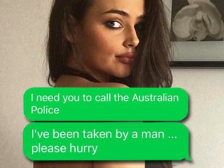 Trapped backpacker’s panicked texts