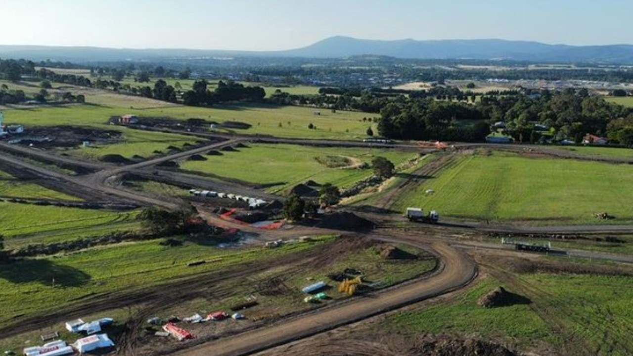 Aerial view of Gisborne where The Block is filming its 18th season. Picture: Instagram/theblock—gisborne