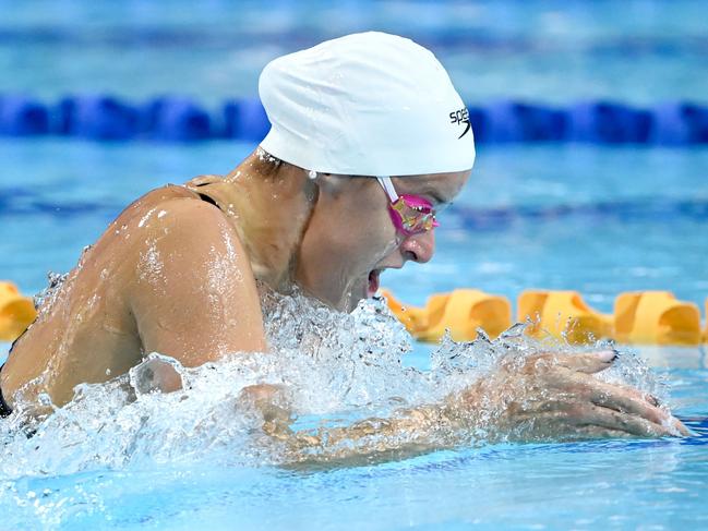 Kaylee McKeown sent an ominous message to her Olympics rivals at the Gold Coast. Picture: Delly Carr