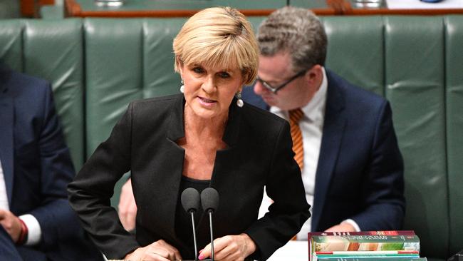 Minister for Foreign Affairs Julie Bishop produced a foreign policy white paper that addressed China. Picture: Mick Tsikas