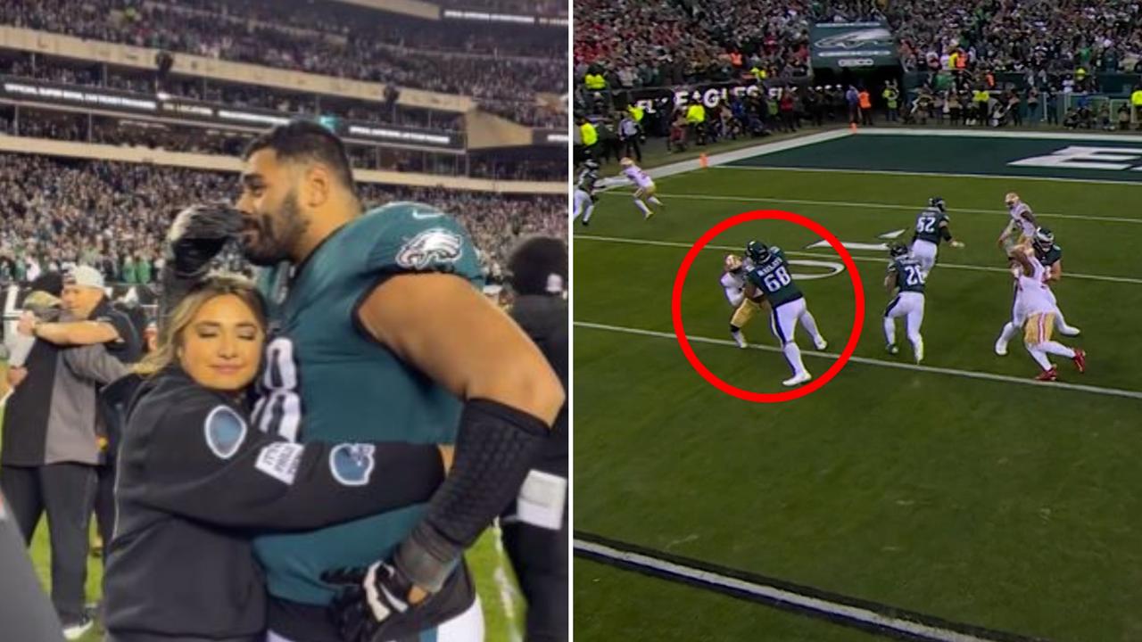 Jordan Mailata in tears as Eagles star has chance to second