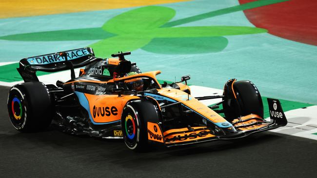 Daniel Ricciardo dirves the McLaren MCL36 Mercedes during Saudi Arabia grand prix in Jeddah.