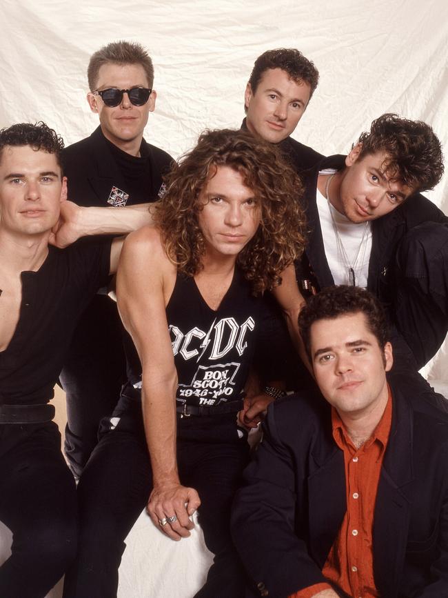 INXS on the US Kick tour in 1988. Picture: Paul Natkin/WireImage