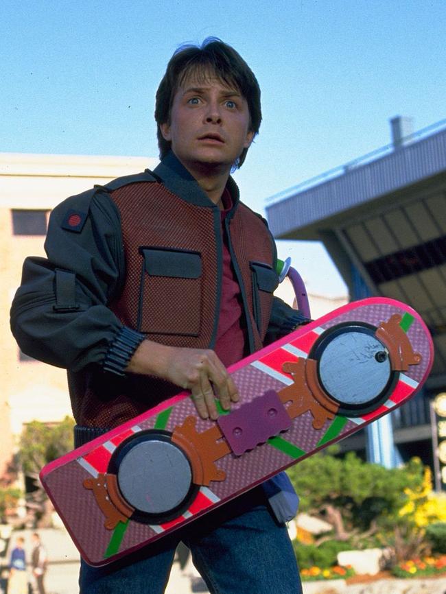 Michael J. Fox in Back To The Future.