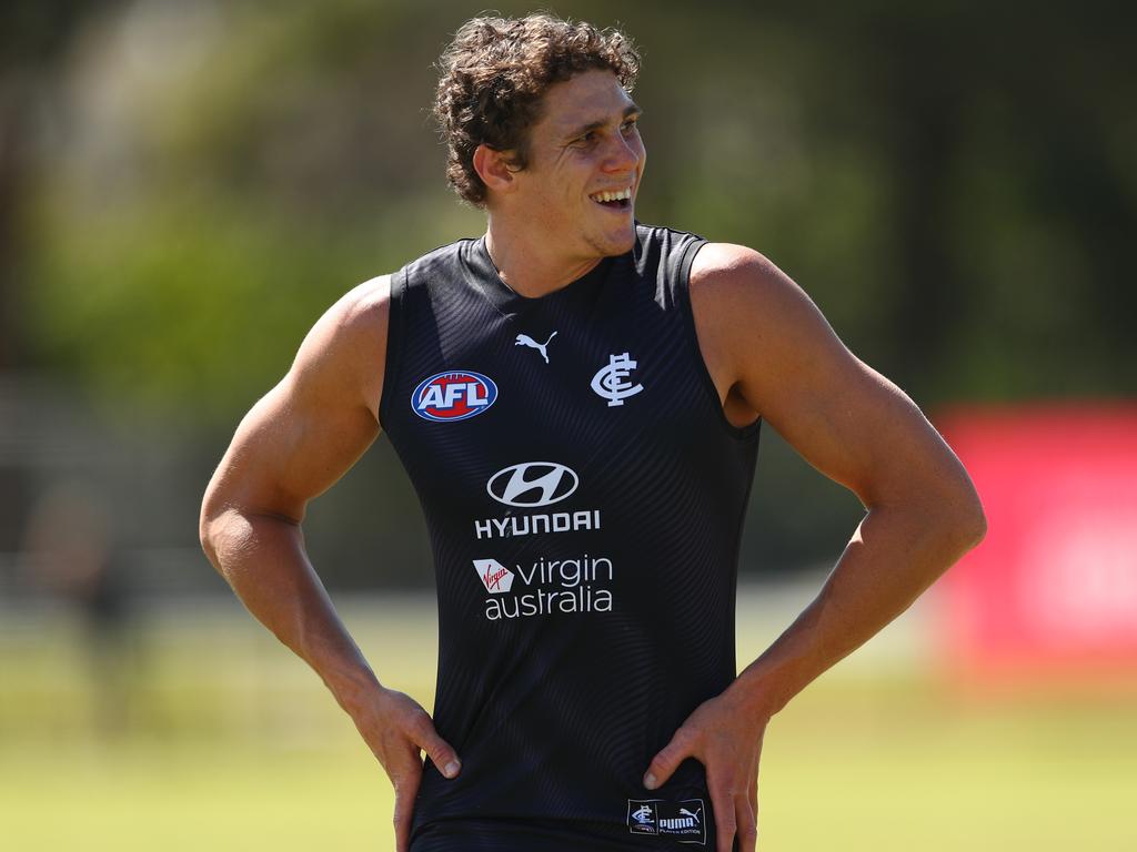 Charlie Curnow hasn’t played since mid-2019 because of a knee injury. Picture: Chris Hyde/Getty Images