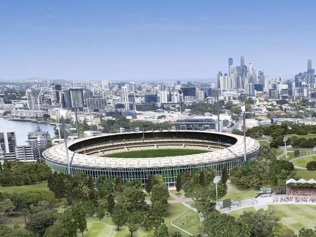 Albion Olympic Parkâs stadium proposal for Brisbane 2032. Picture: Supplied