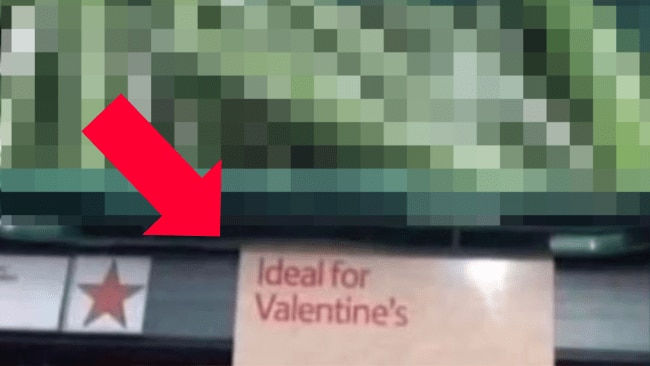 ‘Cheeky’ Valentine’s Day sign shocks shoppers