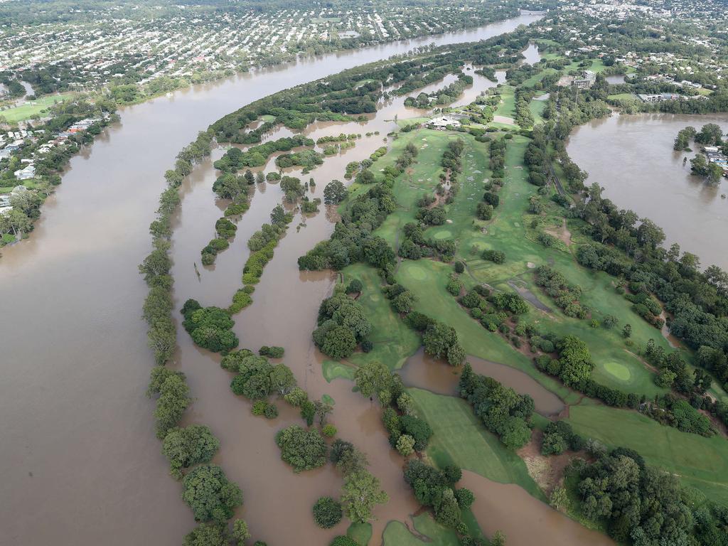 Flooding in Brisbane and Ipswich. Picture: Liam Kidston