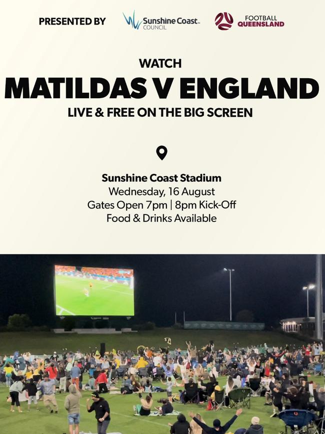 The Sunshine Coast Stadium will hold a free live viewing event for the semi-finals.