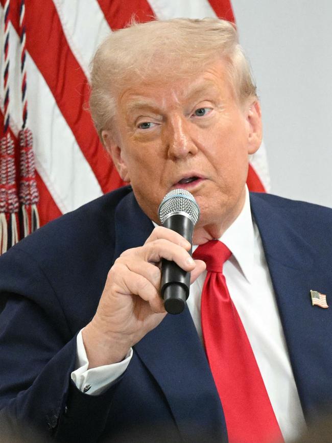 US President Donald Trump speaks at the Business Roundtable quarterly meeting in Washington, DC on March 11, 2025. Picture: Mandel Ngan/AFP