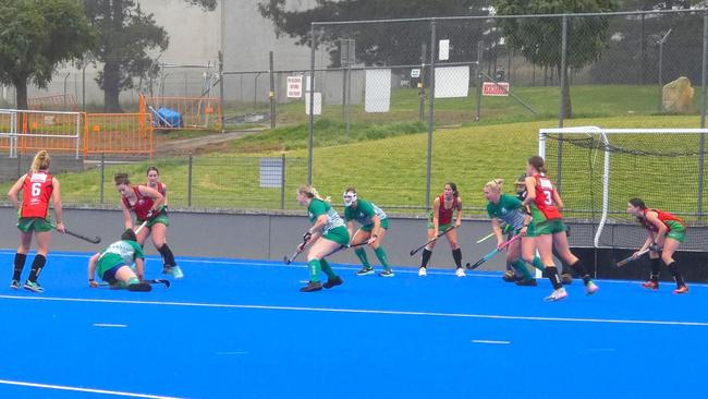 CL1 Women vs St Pat's this week at the Goulburn Regional Hockey Complex. Picture: Facebook