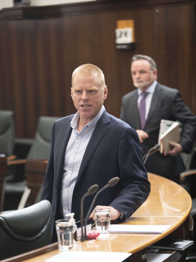 Question time in the Tasmanian parliament, Vica Bayley MP. Picture: Chris Kidd