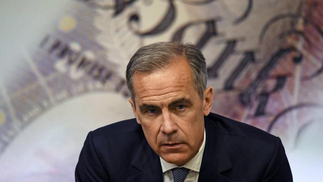 Governor of the Bank of England Mark Carney, speaks during the Bank of England Financial Stability Report press conference, at the central bank in central London. AFP/DYLAN MARTINEZ