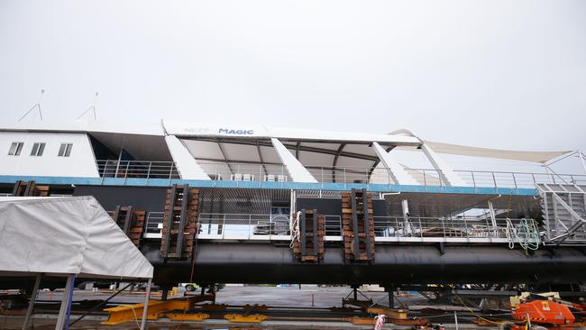 Experience Co is set to launch its brand new $7m Reef Magic pontoon, bringing new experiences for tourists visiting Moore Reef off Cairns. Picture: Brendan Radke