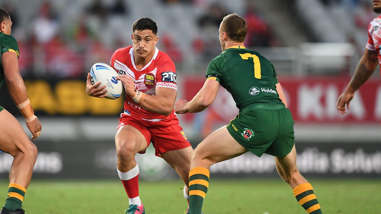 A host of players in the 2022 Origin series could opt to represent other nations at the World Cup instead of Australia, like Kotoni Staggs for Tonga.