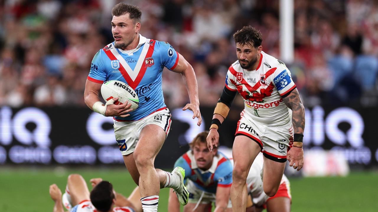 Crichton has been a mentor for younger players at the club. Picture: Cameron Spencer/Getty Images