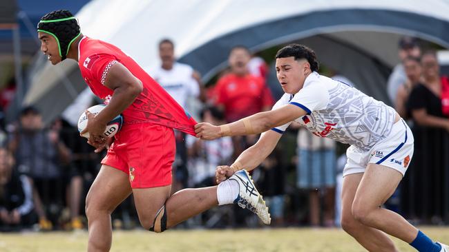 Tonga and Samoa playing in the 15s event.