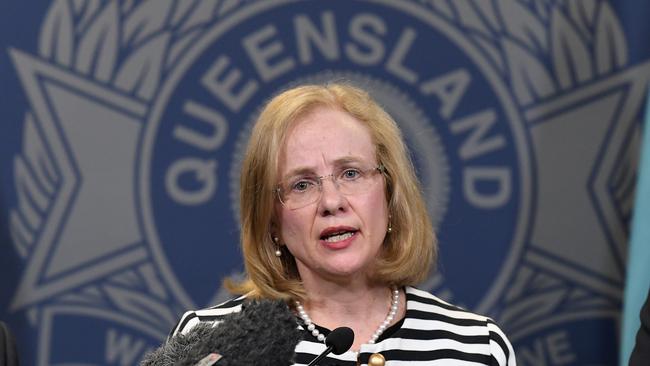 Queensland chief health officer Dr Jeannette Young. (AAP Image/Dave Hunt)