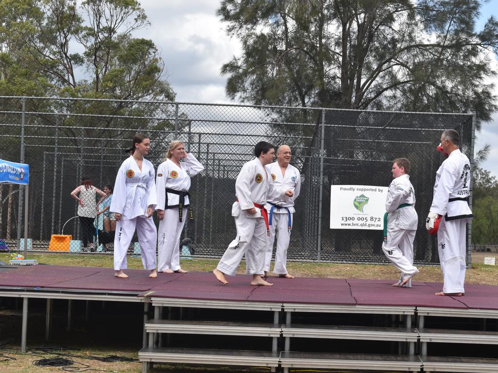 The Laidley Bai Rui Taekwon-Do Club put on a demonstration of their skills for visitors