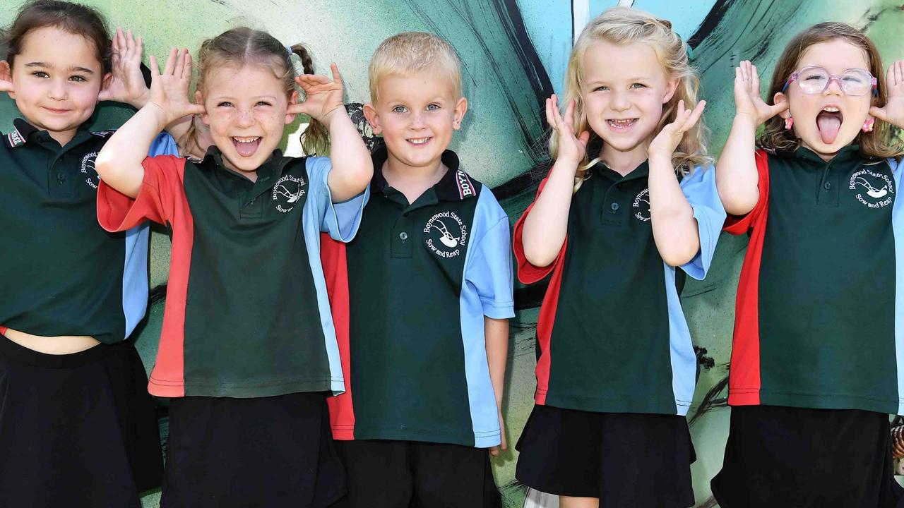 My First Year: Boynewood State School Preps, Mylee, Skyla, Lockie, Alilah, Lucy. Picture: Patrick Woods.