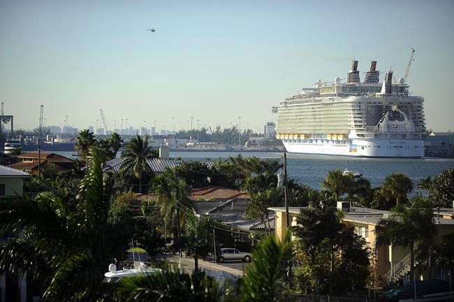 <p>Homecoming ... the <em>Oasis of the Seas</em> arrived at its new home at Port Everglades after its maiden voyage from Finland / Reuters</p>