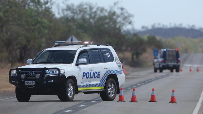 A fatal crash has occurred on the Stuart Highway near Pine Creek. Picture: Glenn Campbell