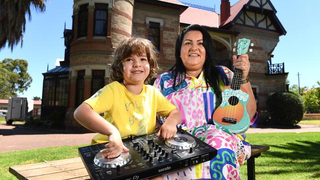 Lukasz Klosowski’s mother Magda Pearce with her son Ricky, 5. Picture: Tricia Watkinson