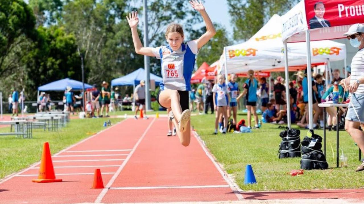 Noosa Little Athletics junior Taya Clayton.