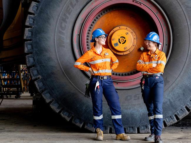 BMA apprentices 2024 New apprentices have started their careers with the BHP Mitsubishi Alliance (BMA).The?class of Ã24?is a diverse group, spanning school leavers through to mature age people. The group is almost 73 per cent female. Pictured at BMAÃs Saraji is Taylor Groth and Carla Devereux. Picture by Luke Marsden.