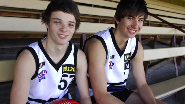 Gun juniors Dylan Buckley and Billy Longer at the Northern Knights.