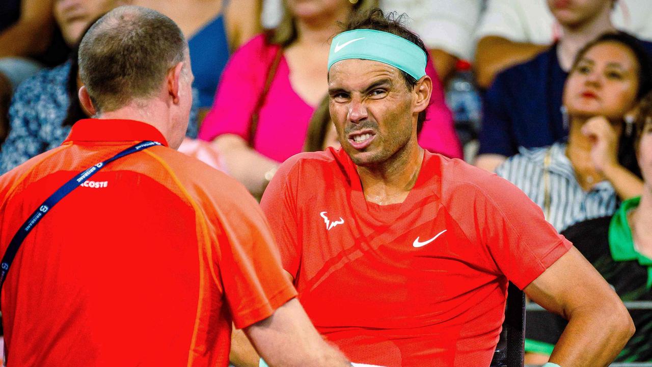 Nadal went down in a marathon clash with Jordan Thompson. (Photo by Patrick HAMILTON / AFP)