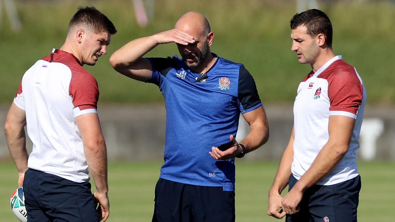 England’s Owen Farrell (left) and Jonny May (right) have overcome injury to be fit for Saturday’s Rugby World Cup final. Picture: Getty Images