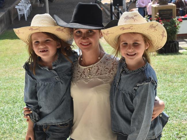 Capella's Havana and Halle Ford with Chloe Davey (centre) at the 23rd annual Paradise Lagoons Campdraft on May 10, 2025.