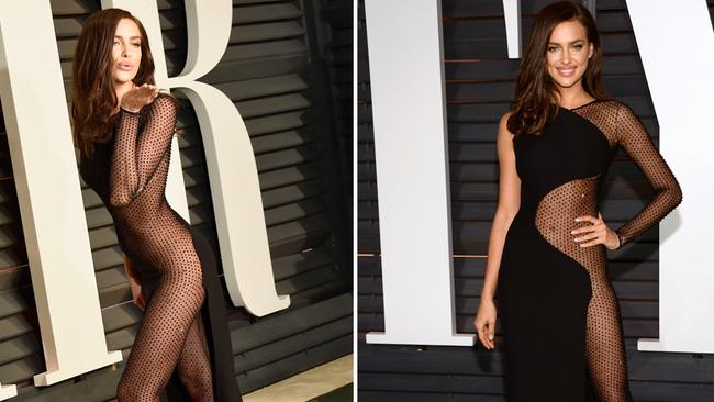 Victoria's Secret model Irina Shayk attends the 2015 Vanity Fair Oscar Party. Pictures: Getty