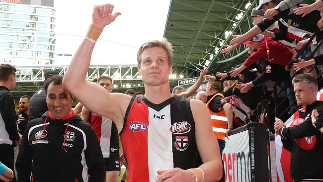 Nick Riewoldt has stepped down as St Kilda skipper.