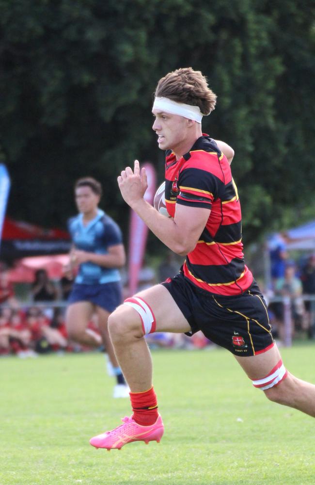 Ballymore Cup rugby action at the Albany Creek Brumbies Junior Rugby Union Club on Friday, April 12, 2024.