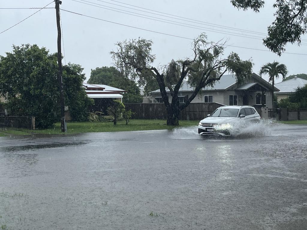 Flooding on Forth St at Penn St intersection in South Mackay, taken at 8.45am on February 4, 2025. Picture: Luke Lay