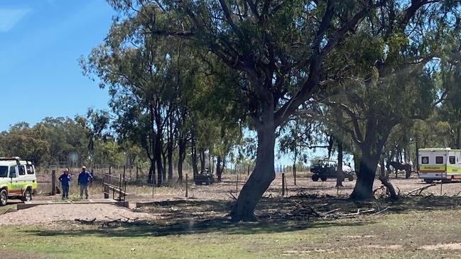 RACQ CQ Rescue on scene at an ATV crash at St Lawrence. Photo: RACQ CQ Rescue